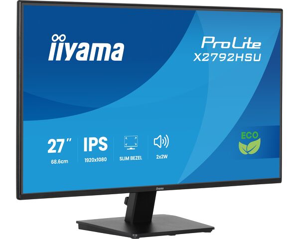 ProLite X2792HSU-B1 - 27” IPS Full HD panel with 4-side slim bezel and B energy class