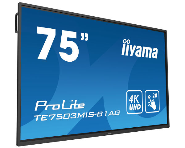ProLite TE7503MIS-B1AG - Écran tactile 4K UHD LCD interactif de 75 pouces avec  un logiciel d'annotation intégré