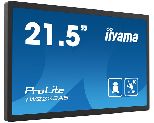 ProLite TW2223AS-B1 - 21.5” Full HD PCAP 10pt interactive Touch Panel PC with Android OS and edge-to-edge glass design