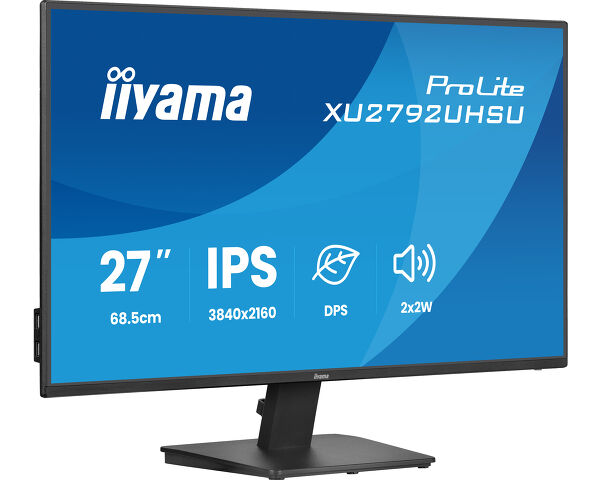 ProLite XU2792UHSU-B6 - 27’’ IPS technology panel featuring 4K resolution and Dynamic Power Saving (DPS)