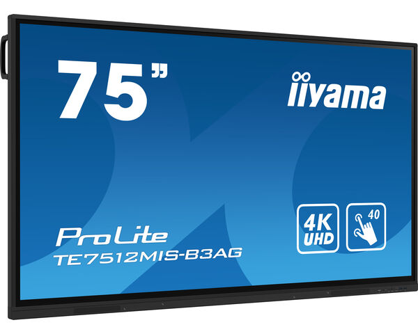 ProLite TE7512MIS-B3AG - 75" Interactive 4K UHD Touchscreen elevating interactive collaboration