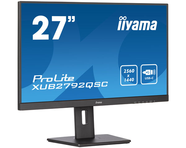 ProLite XUB2792QSC-B5 - 27’’ WQHD IPS panel with an ergonomic stand and USB-C Connectivity