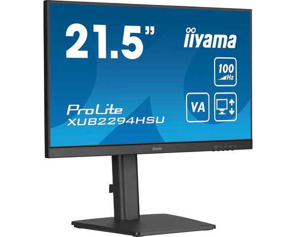 ProLite XUB2294HSU-B6 - 22” Full HD VA panel with 100Hz refresh rate and height adjustable stand