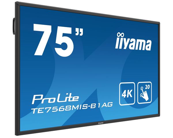 ProLite TE7568MIS-B1AG  - 75’’ 4K UHD Touchscreen interattivo con software di annotazione integrato 