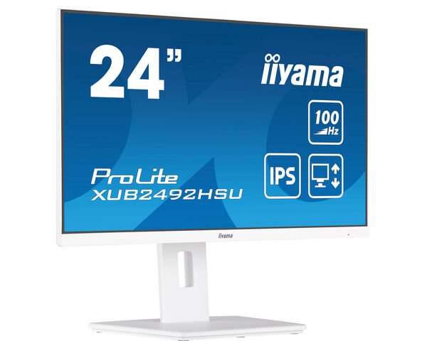 ProLite XUB2492HSU-W6 - 24” IPS technology panel with 150mm height adjustable stand and 100Hz refresh rate
