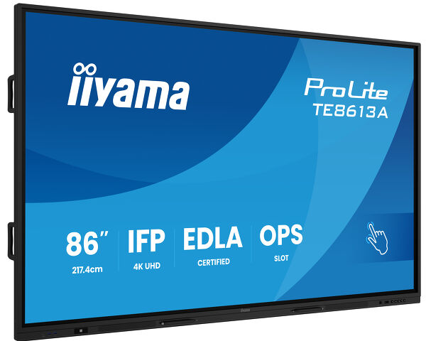 ProLite TE8613A-B1AG - Ein 86“  (᠎217 ﻿cm) Google EDLA-zertifiziertes IFP - Ein interaktives Display für die nahtlose Integration und Zusammenarbeit im Bildungs- und Unternehmensbereichen