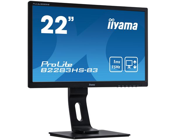 ProLite B2283HS-B3 - Full HD LED monitor with 1 ms response time, perfect choice for home and office