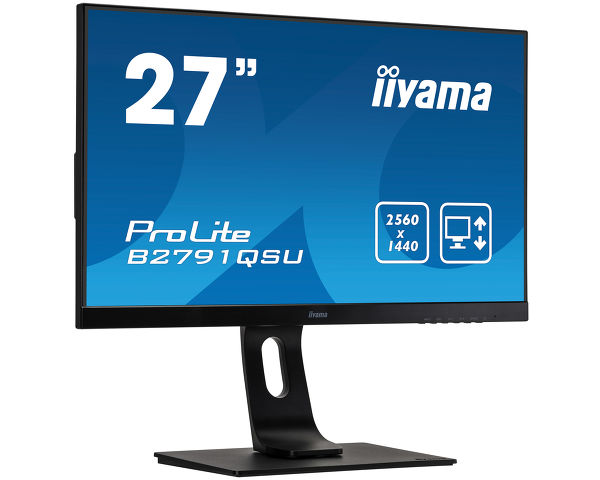 ProLite B2791QSU-B1 - 27’’ WQHD monitor providing extra workspace and flexibility