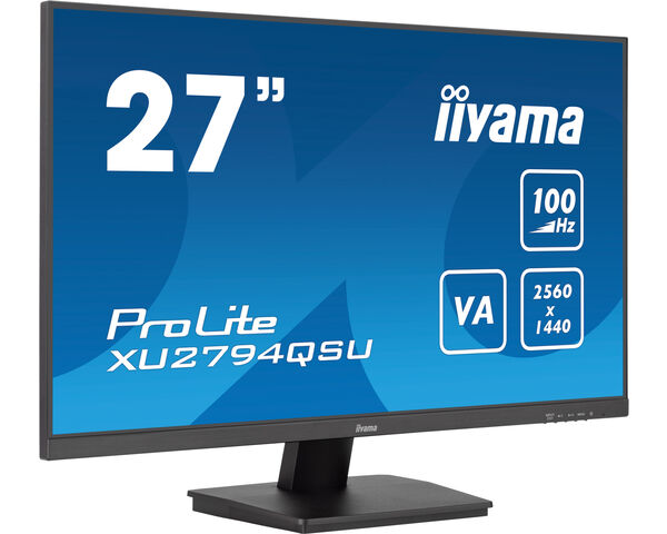 ProLite XU2794QSU-B6 - 27” WQHD VA panel with 100Hz refresh rate