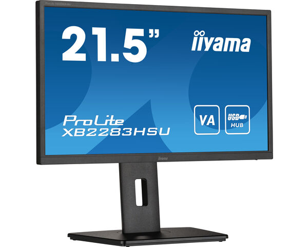 ProLite XB2283HSU-B1 - 21.5” Full HD monitor featuring VA Panel technology and a height adjustable stand