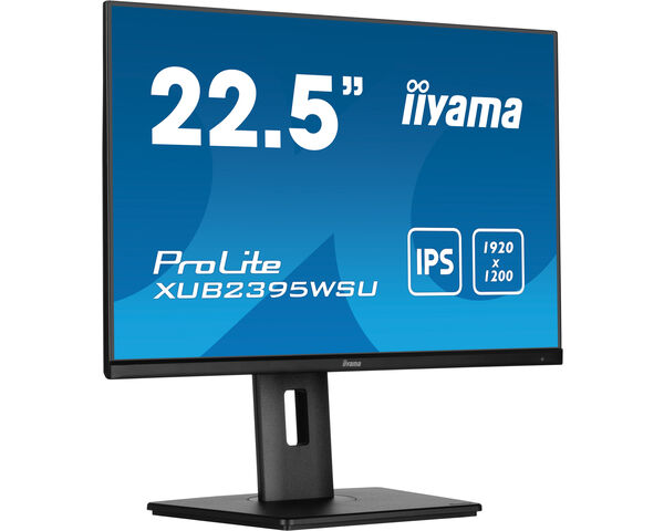 ProLite XUB2395WSU-B5 - 22.5” 1920 x 1200 monitor featuring IPS panel technology and a height adjustable stand