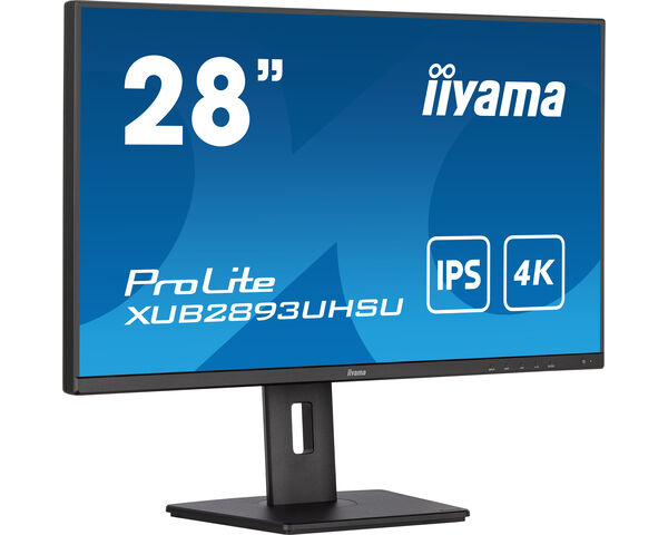 ProLite XUB2893UHSU-B5 - 28” IPS panel with 4K resolution and a height adjustable stand