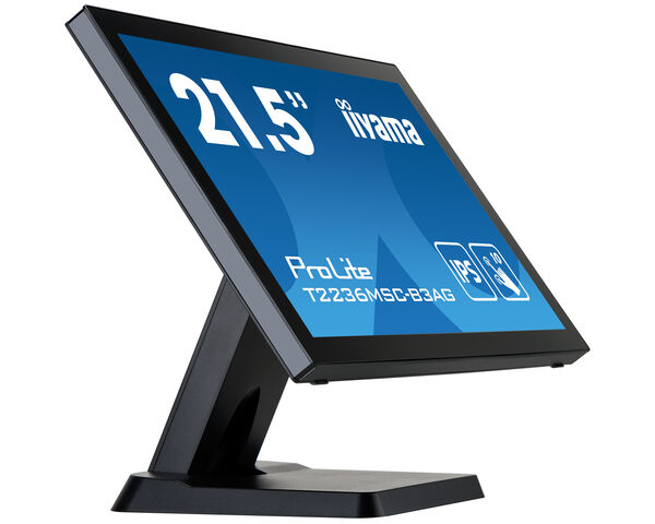 ProLite T2236MSC-B3AG - 21.5" 10 point touch monitor with edge-to-edge glass, IPS panel and AG coating 