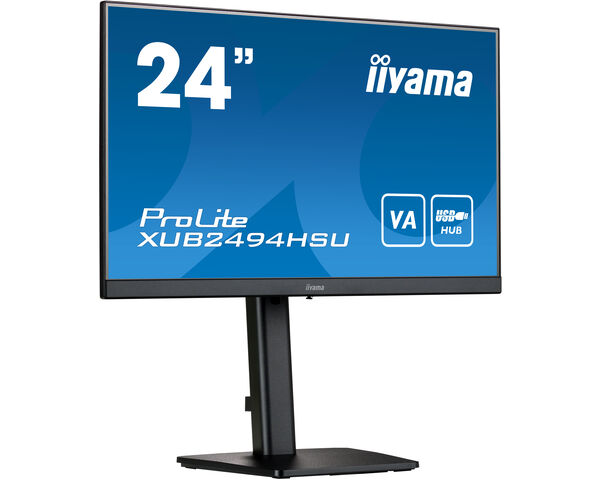 ProLite XUB2494HSU-B2 - 24” Full HD monitor with VA panel and height adjustable stand