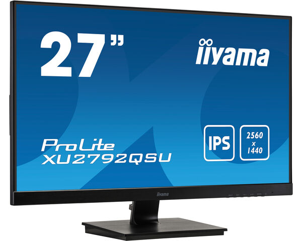 ProLite XU2792QSU-B1 - 27" monitor met IPS-paneeltechnologie, edge-to-edge glas en WQHD-resolutie