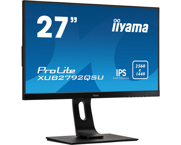 ProLite XUB2792QSU-B1 - 27’’ IPS panel technology, edge-to-edge monitor featuring WQHD resolution