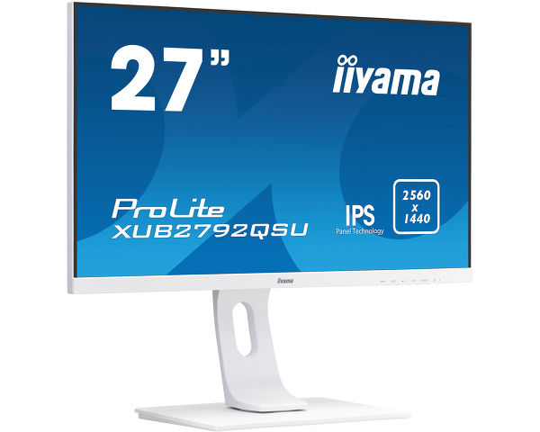 ProLite XUB2792QSU-W1 - High-end 27” WQHD monitor met ultra vlakke voorkant