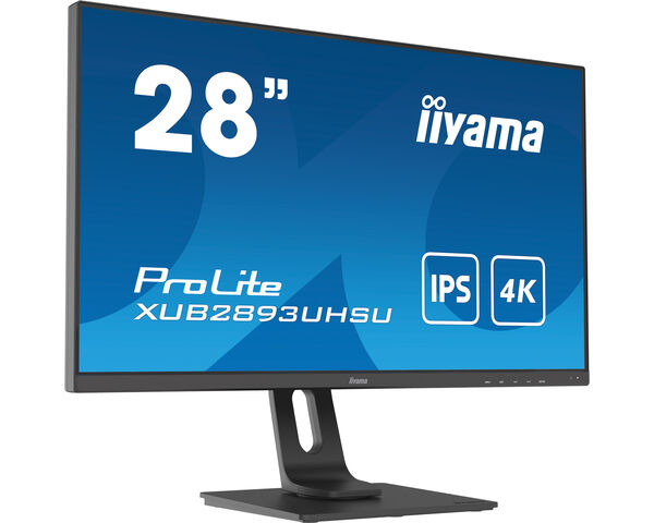 ProLite XUB2893UHSU-B1 - 28" IPS monitor met 4K resolutie en een in hoogte verstelbare voet
