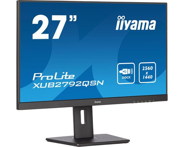 ProLite XUB2792QSN-B5 - 27’’ WQHD IPS technology panel with USB-C dock and RJ45 (LAN)