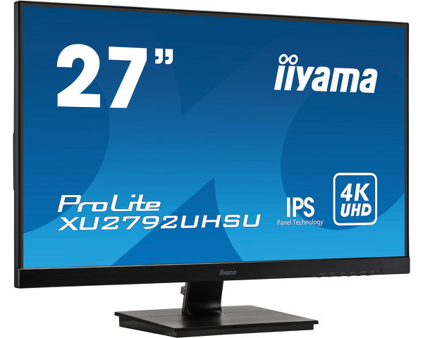 ProLite XU2792UHSU-B1 - Stylish 27’’ monitor featuring 4K resolution and IPS panel technology