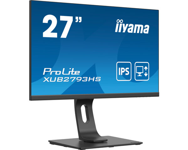 ProLite XUB2793HS-B4 - 27” IPS 3-side borderless monitor with height adjustable stand