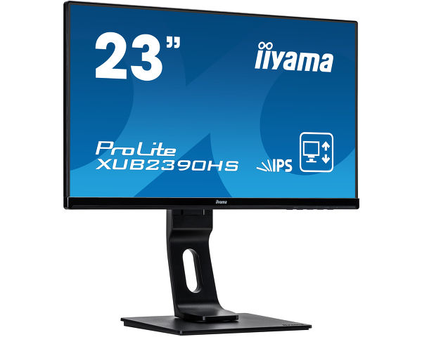 ProLite XUB2390HS-B1 - 23” IPS monitor with ultra flat front and height adjustable stand