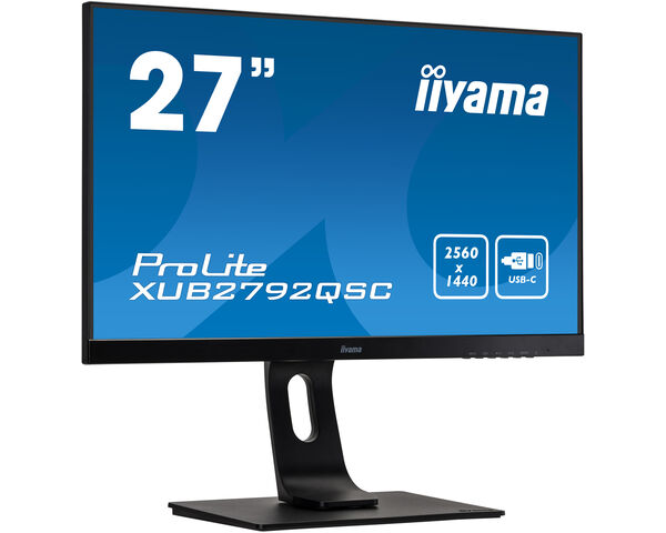 ProLite XUB2792QSC-B1 - 27’’ WQHD IPS panel with an ergonomic stand and USB-C Connectivity