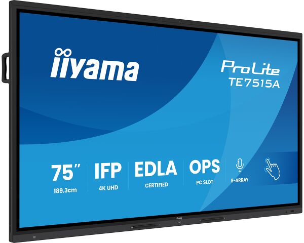 ProLite TE7515A-B1AG - 75" 4K UHD Google EDLA Certified IFP Interactive Display – Where Design Meets Performance