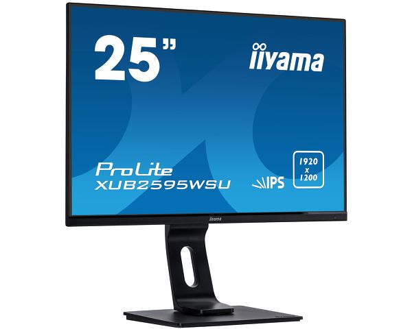 ProLite XUB2595WSU-B1 - 25” 1920 x 1200 monitor featuring IPS panel and a height adjustable stand