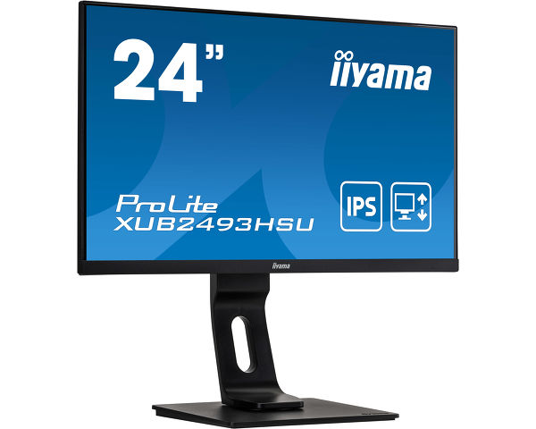 ProLite XUB2493HSU-B1 - 24” IPS panel technology with ultra-flat front and height adjustable stand