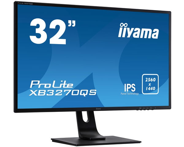 ProLite XB3270QS-B1 - Állítható magasságú, 32" méretű monitor IPS Panel Technológiával, WQHD felbontással