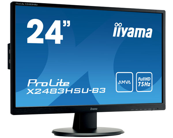 ProLite X2483HSU-B3 - High-end 24" LCD-monitor met AMVA Panel-technologie en triple inputs