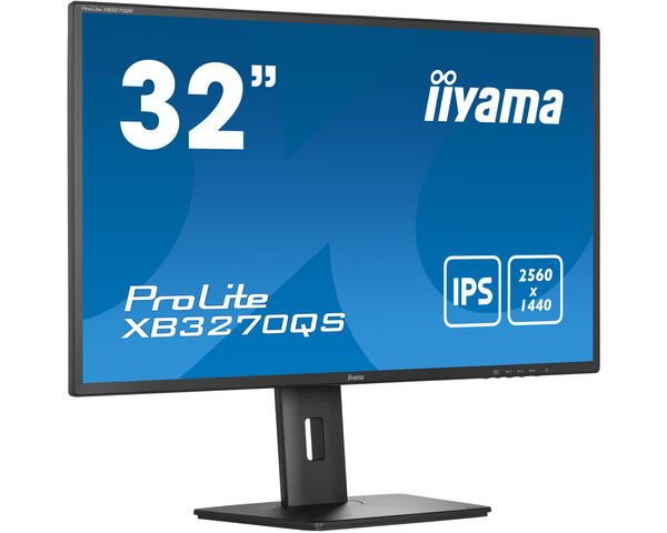 ProLite XB3270QS-B5 - A height adjustable 32” IPS Panel Technology monitor featuring WQHD resolution