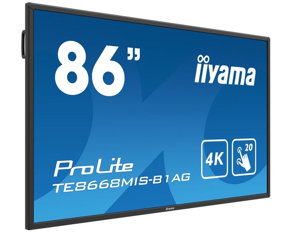 ProLite TE8668MIS-B1AG - 86’’ Interactive  4K UHD LCD Touchscreen with integrated annotation software 