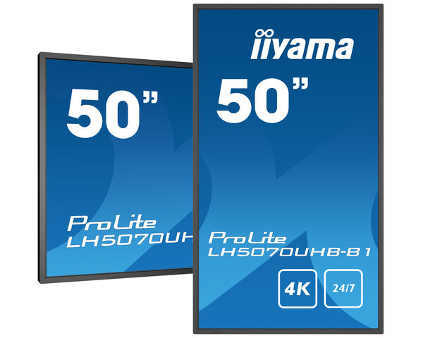 ProLite LH5070UHB-B1 - 50" 4K UHD Professional Digital Signage display met 700cd/m² hoge helderheid