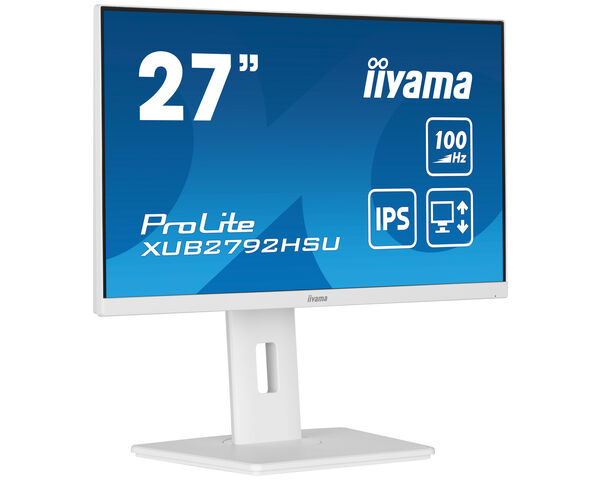 ProLite XUB2792HSU-W6 - 27” IPS technology panel with height adjustable stand and 100Hz refresh rate