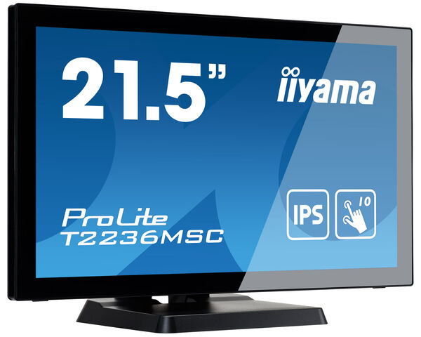 ProLite T2236MSC-B3 - 21.5" 10 point touch monitor with edge-to-edge glass and IPS panel