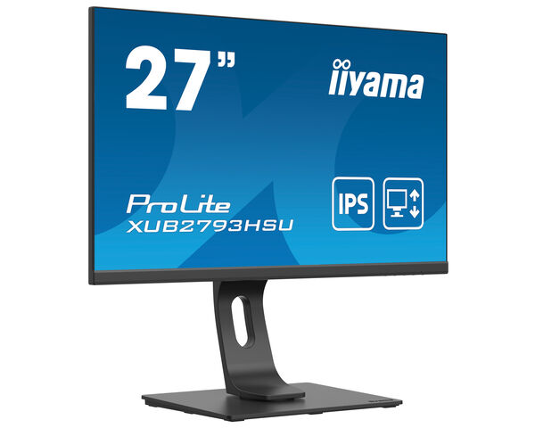 ProLite XUB2793HSU-B4 - 27” IPS panel technology with ultra-flat front and height adjustable stand