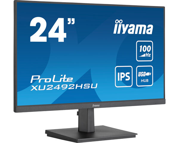 ProLite XU2492HSU-B6 - 24” IPS technology panel with USB hub and 100Hz refresh rate
