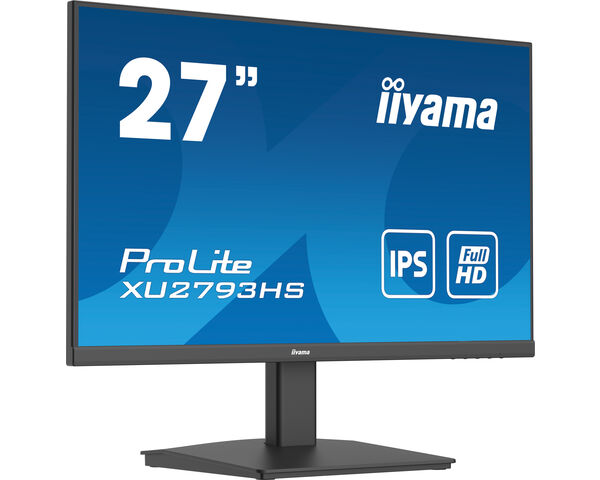 ProLite XU2793HS-B5 - 27” Full HD IPS monitor with edge-to-edge design, perfect for multi-monitor setups