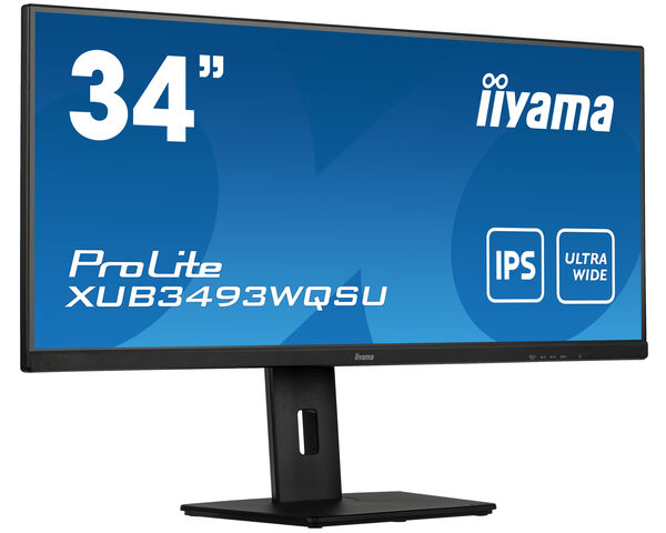 ProLite XUB3493WQSU-B5 - 34” IPS ultra-wide screen with height adjustable stand