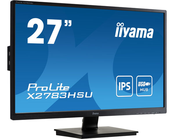 ProLite X2783HSU-B6 - 27" Full HD IPS monitor met triple inputs en Advanced Contrast Ratio