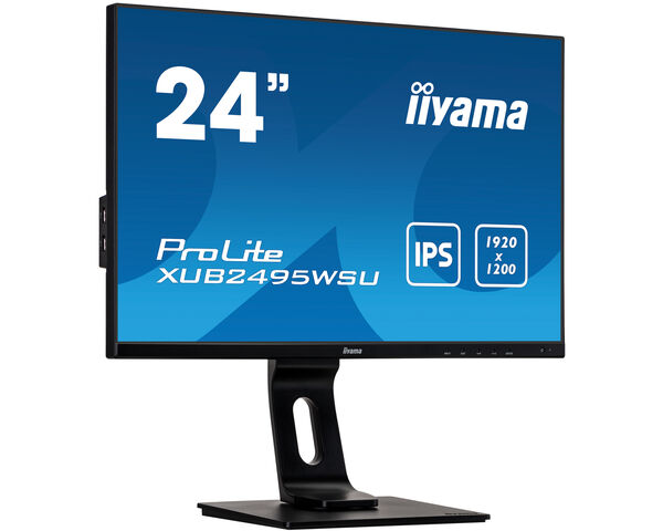 ProLite XUB2495WSU-B3 - 24” 3-side borderless monitor featuring IPS (In-Plane-Switching) panel with a 16:10 aspect ratio