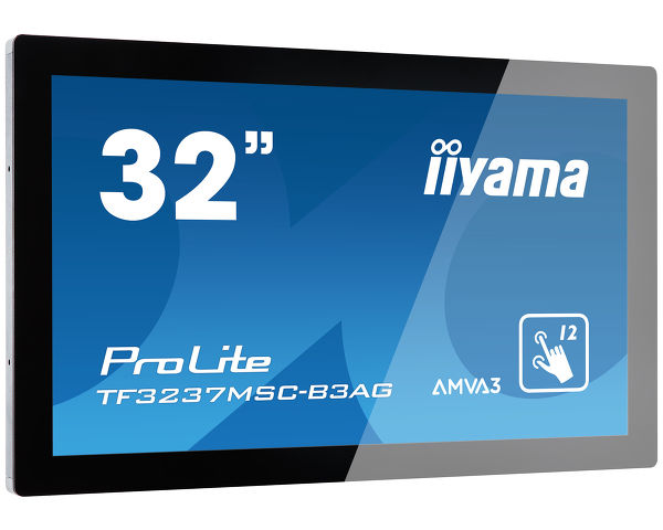 ProLite TF3237MSC-B3AG - 32" 12pt open frame touch monitor built into an eye catching bezel with edge-to-edge glass