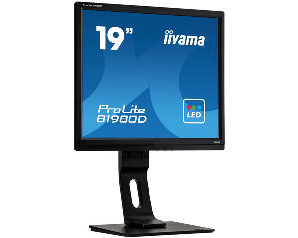 Prolite B1980D-B1 - The 19’’ Prolite B1980D designed for business, is an impressive LED-backlit monitor with height adjustable stand.