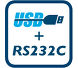 USB + RS232C