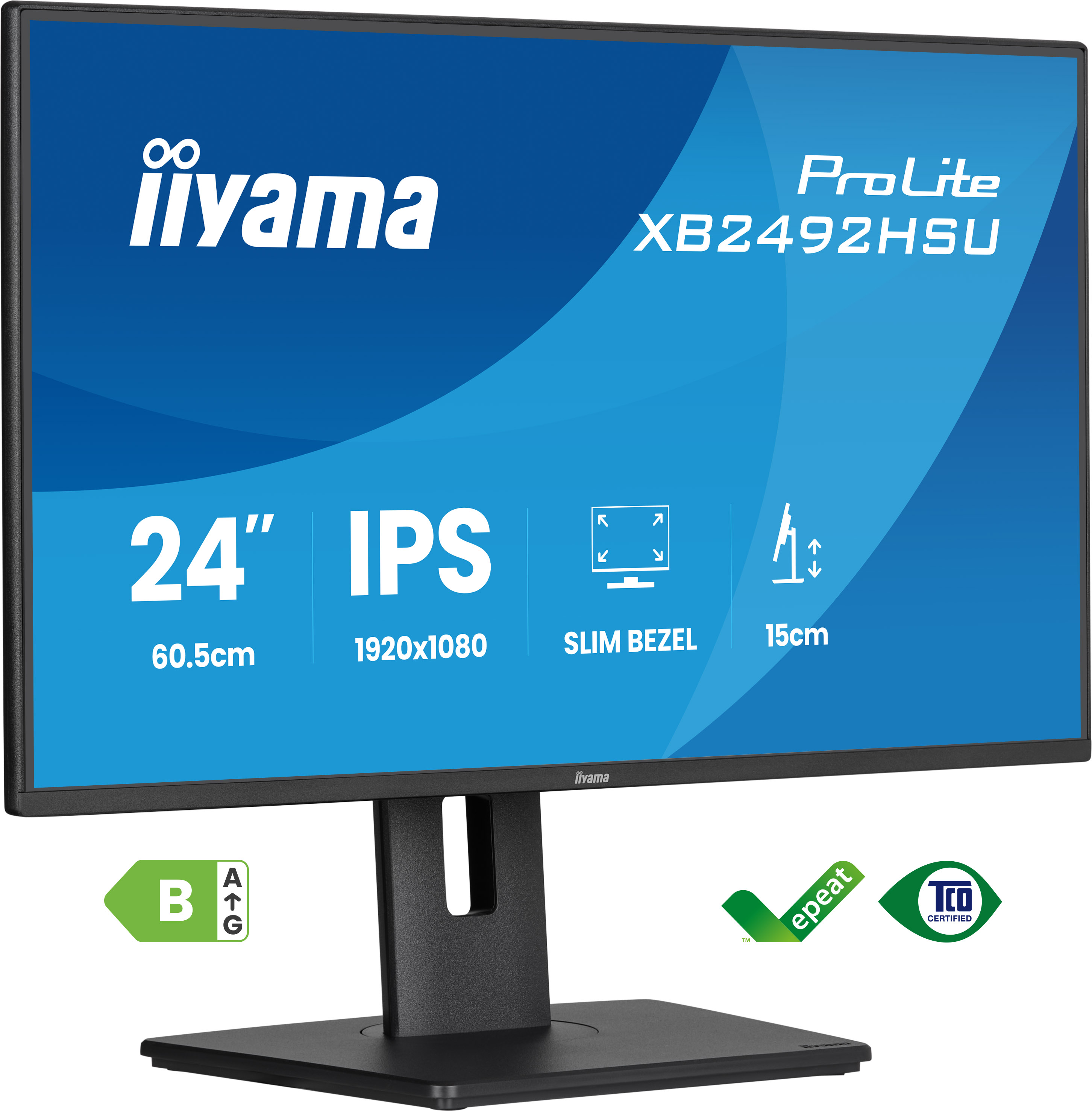 iiyama ProLite XB2492HSU 24インチ モニター iiyama - ProLite XB2492HSU-B1 Panel IPS Full HD de 24” con bisel
