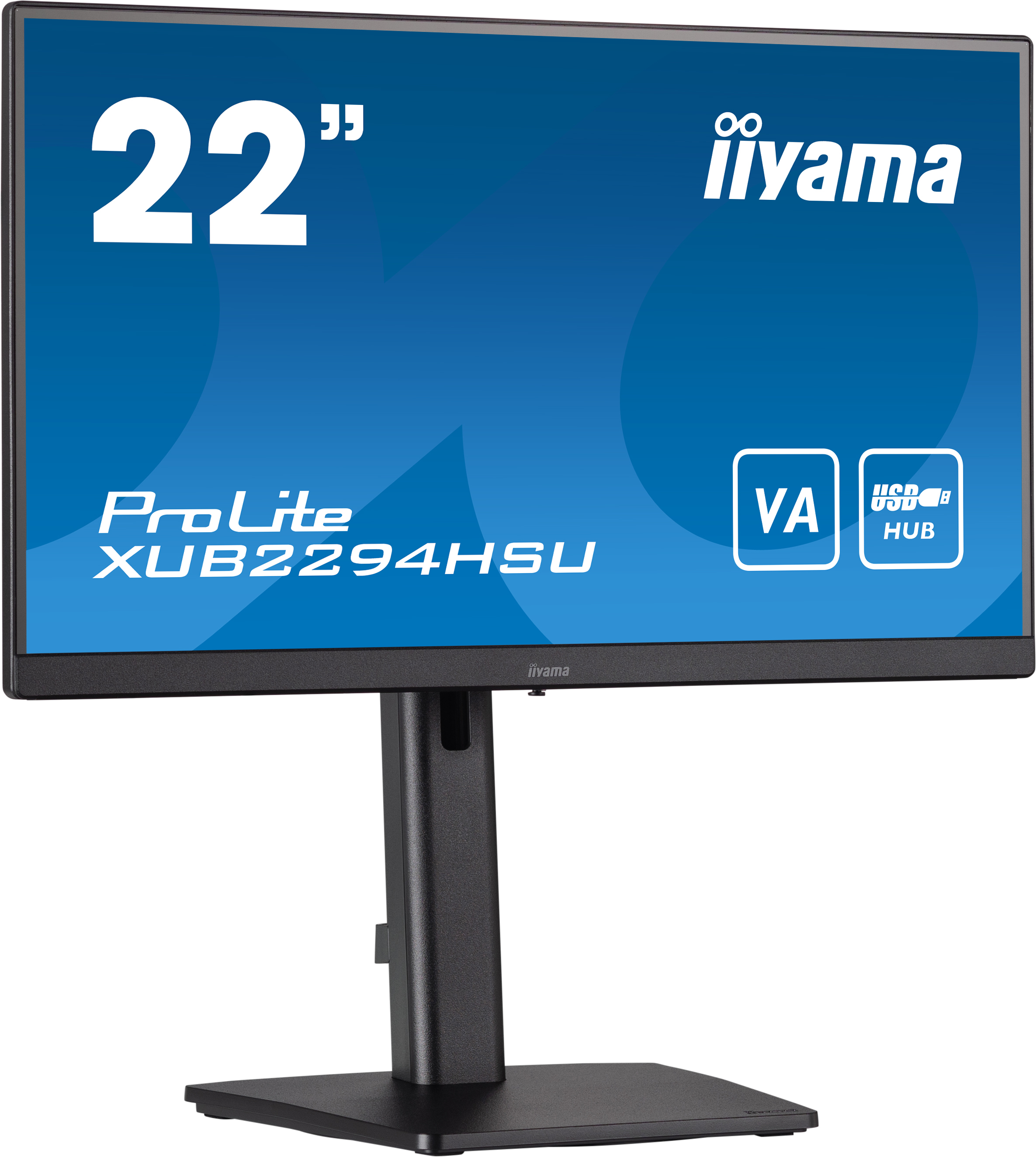Ecran PC Iiyama XUB2294HSU-W2 21.5 FHD/75Hz/VA/1ms/HDMI/DP/HUB