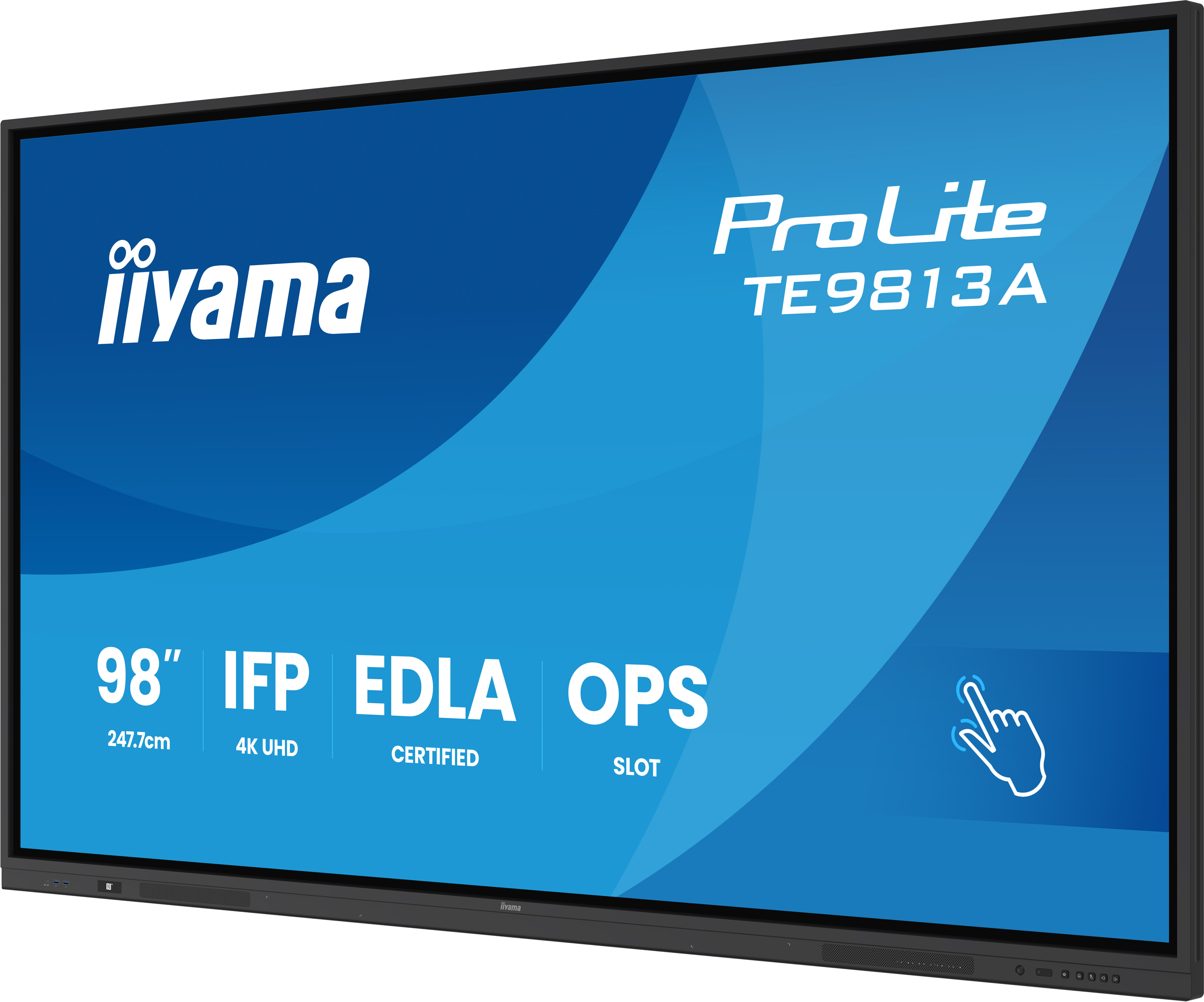 Monitor interaktywny iiyama TE9813A-B2AG – tylna część obudowy