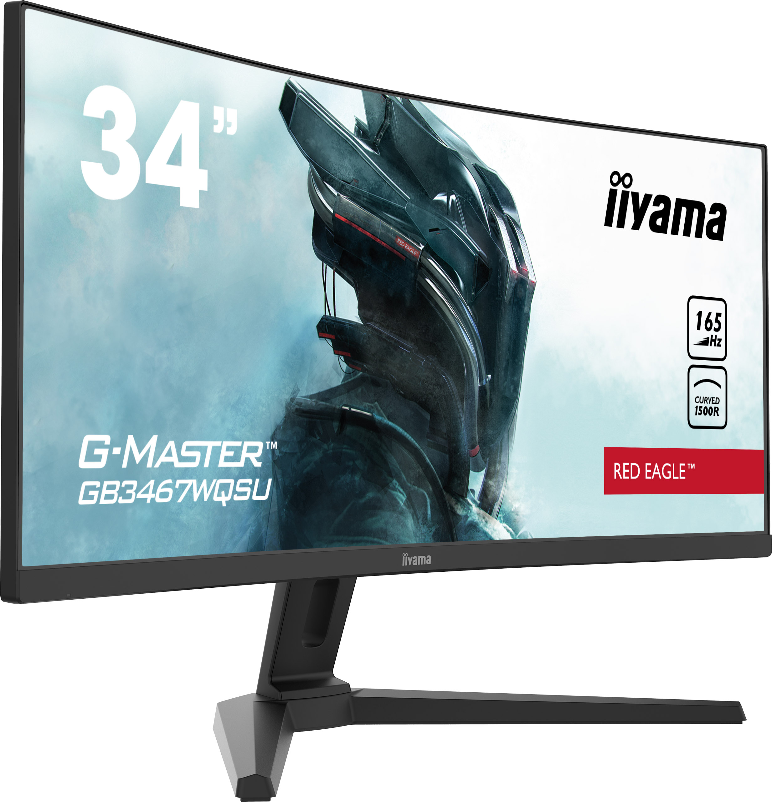 iiyama - G-Master Immerse yourself in with the curved GB3467WQSU Red Eagle with FreeSync Premium